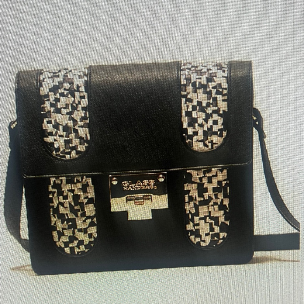 Glass bag Black and White Crossbody Bag